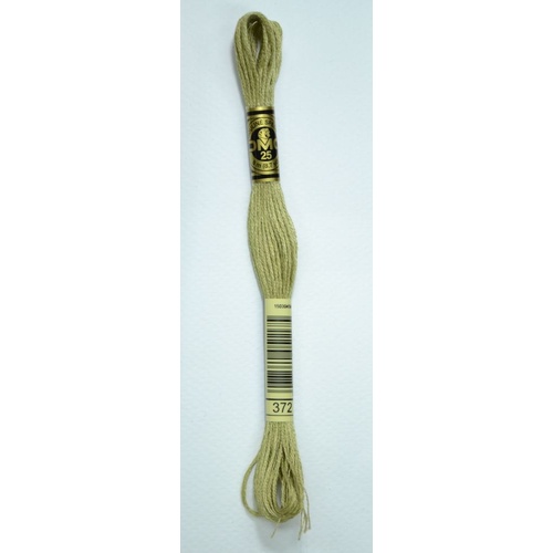 DMC Stranded Cotton #372 Light Mustard Hand Embroidery Floss 8m Skein