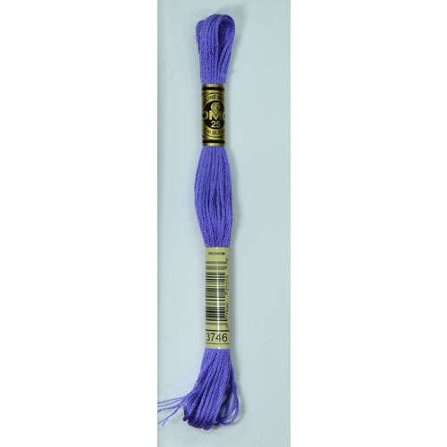 DMC Stranded Cotton #3746 Dark Blue Violet Hand Embroidery Floss 8m Skein