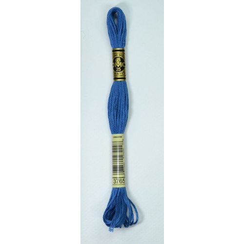DMC Stranded Cotton #3765 Very Dark Peacock Blue Hand Embroidery Floss 8m Skein