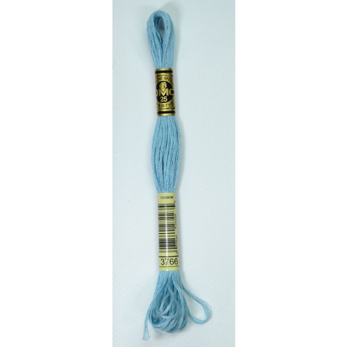 DMC Stranded Cotton #3766 Light Peacock Blue Hand Embroidery Floss 8m Skein
