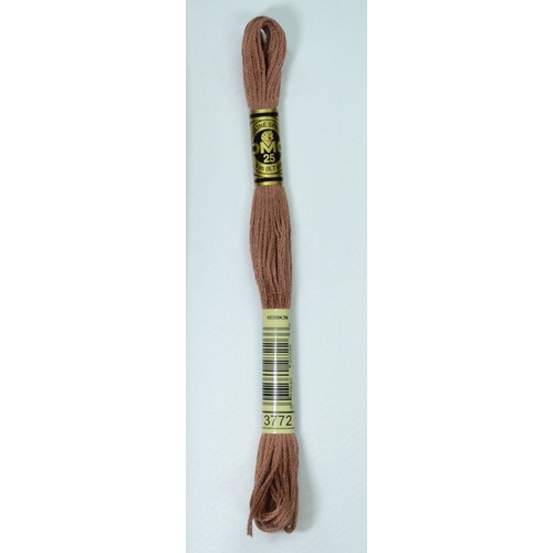 DMC Stranded Cotton #3772 Very Dark Desert Sand Hand Embroidery Floss 8m Skein