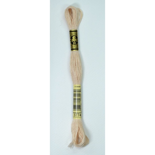 DMC Stranded Cotton #3774 Very Light Desert Sand Hand Embroidery Floss 8m Skein