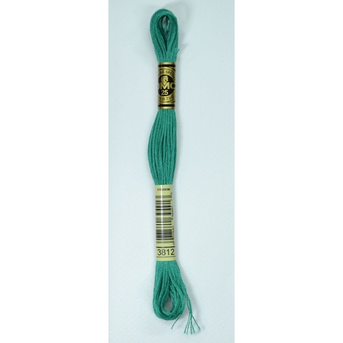 DMC Stranded Cotton #3812 Very Dark Seagreen Hand Embroidery Floss 8m Skein