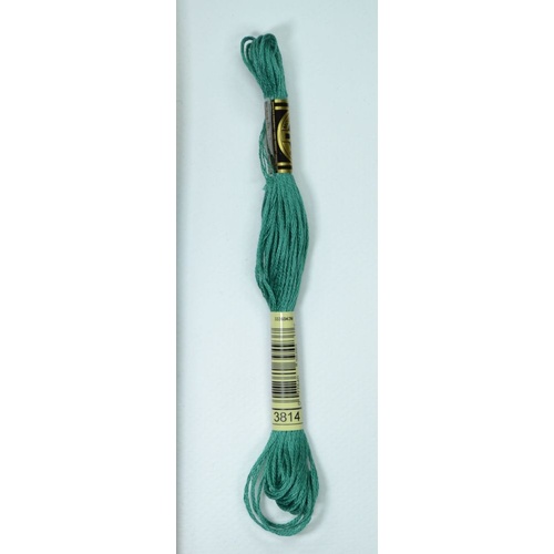 DMC Stranded Cotton #3814 Aquamarine Hand Embroidery Floss 8m Skein
