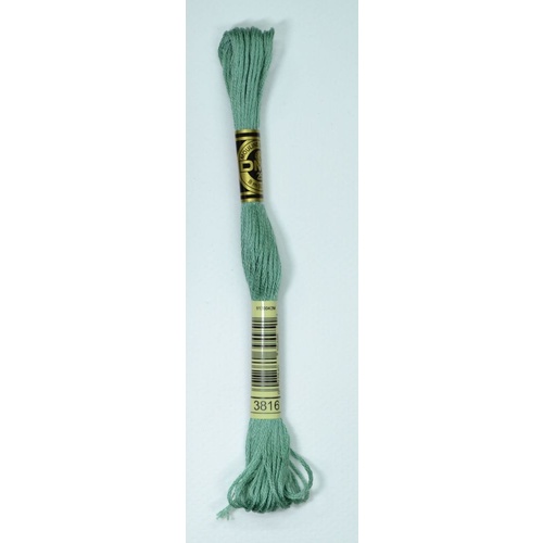 DMC Stranded Cotton #3816 Celadon Green Hand Embroidery Floss 8m Skein