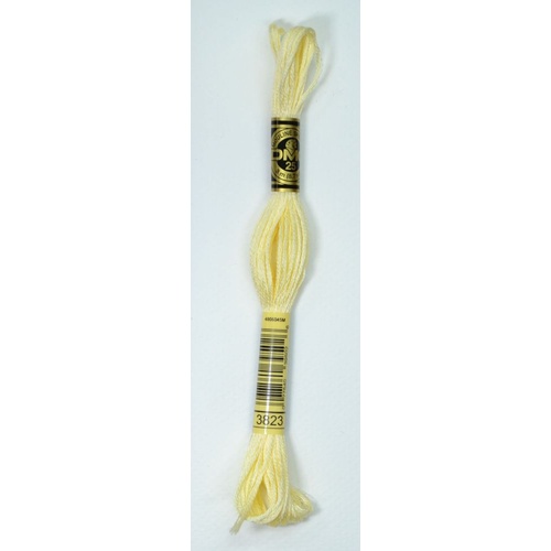 DMC Stranded Cotton #3823 Ultra Pale Yellow Hand Embroidery Floss 8m Skein