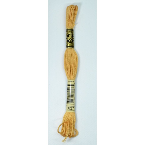 DMC Stranded Cotton #3827 Pale Golden Brown Hand Embroidery Floss 8m Skein