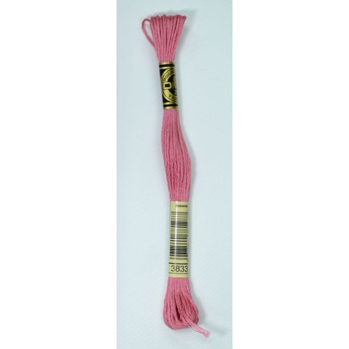 DMC Stranded Cotton #3833 Light Raspberry Hand Embroidery Floss 8m Skein
