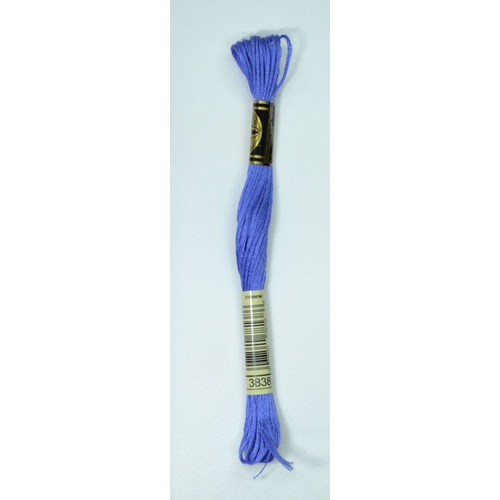 DMC Stranded Cotton #3838 Dark Lavender Blue Hand Embroidery Floss 8m Skein