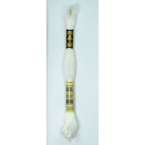 DMC Stranded Cotton #3865 Winter White Hand Embroidery Floss 8m Skein