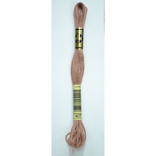 DMC Stranded Cotton #407 Dark Desert Sand (3773) Hand Embroidery Floss 8m Skein