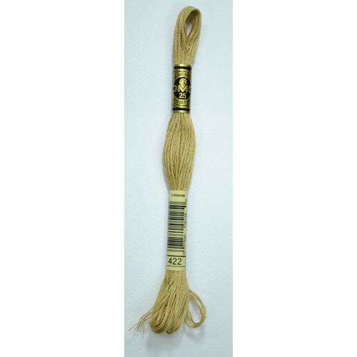 DMC Stranded Cotton #422 Light Hazelnut Brown Hand Embroidery Floss 8m Skein