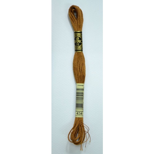 DMC Stranded Cotton #434 Light Brown Hand Embroidery Floss 8m Skein