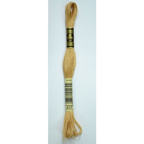 DMC Stranded Cotton #437 Light Tan Hand Embroidery Floss 8m Skein