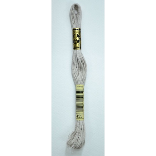 DMC Stranded Cotton #453 Light Shell Gray Hand Embroidery Floss 8m Skein