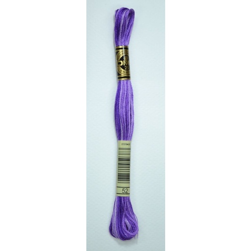 DMC Stranded Cotton #52 Variegated Violet Hand Embroidery Floss 8m Skein