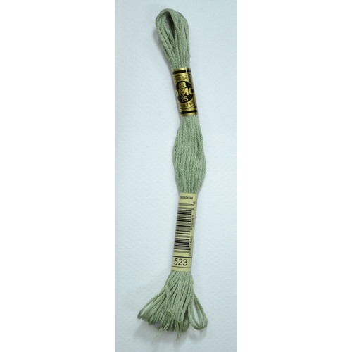 DMC Stranded Cotton #523 Light Fern Green Hand Embroidery Floss 8m Skein