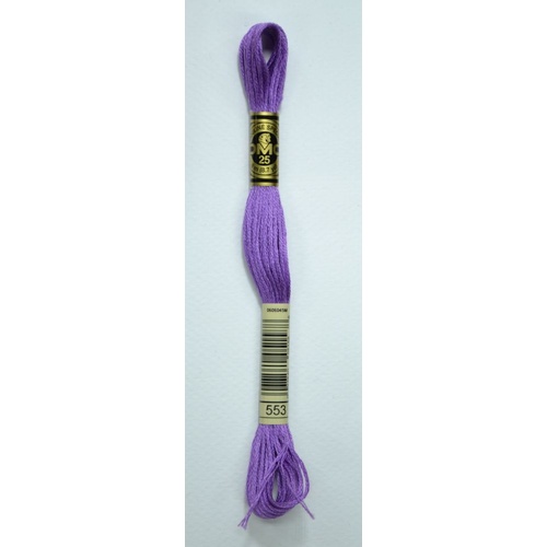 DMC Stranded Cotton #553 Violet Hand Embroidery Floss 8m Skein