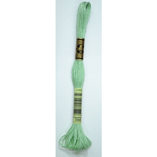 DMC Stranded Cotton #564 Very Light Jade Hand Embroidery Floss 8m Skein