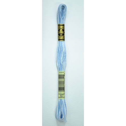 DMC Stranded Cotton #67 Variegated Baby Blue Hand Embroidery Floss 8m Skein