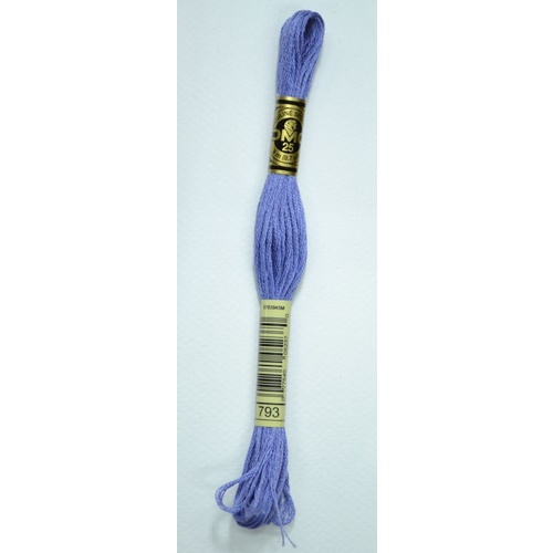 DMC Stranded Cotton #793 Medium Cornflower Blue Hand Embroidery Floss 8m Skein