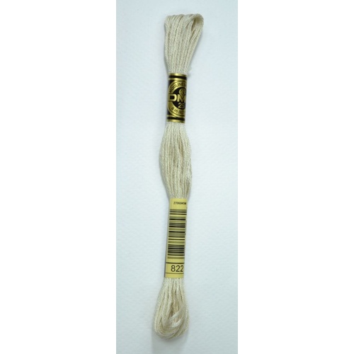 DMC Stranded Cotton #822 Light Beige Gray Hand Embroidery Floss 8m Skein