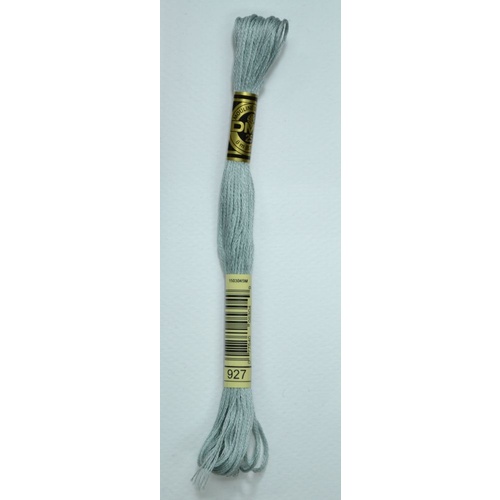 DMC Stranded Cotton #927 Light Gray Green Hand Embroidery Floss 8m Skein