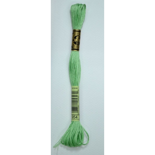 DMC Stranded Cotton #954 Nile Green Hand Embroidery Floss 8m Skein