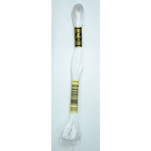 DMC Stranded Cotton #B5200 Snow White Hand Embroidery Floss 8m Skein