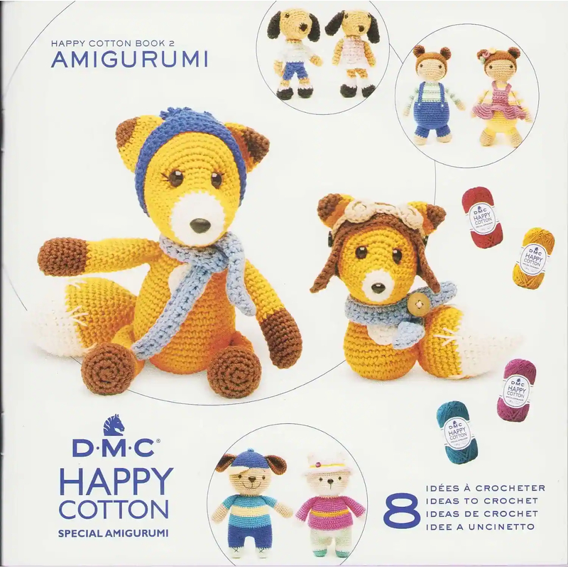 DMC Happy Cotton Book 2, 8 Ideas to Crochet (15693)