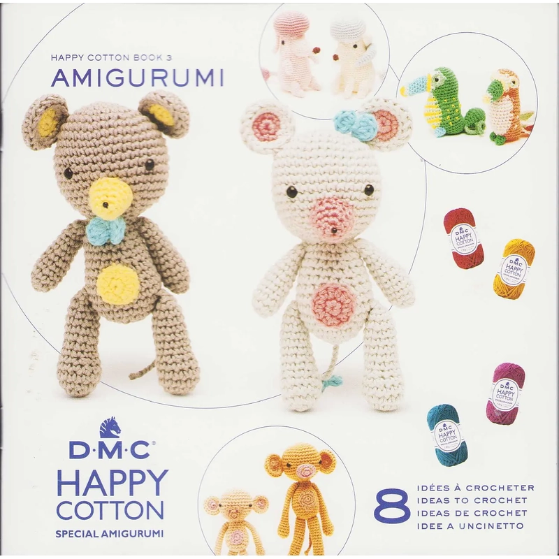 DMC Happy Cotton Book 3, 8 Ideas to Crochet (15694)