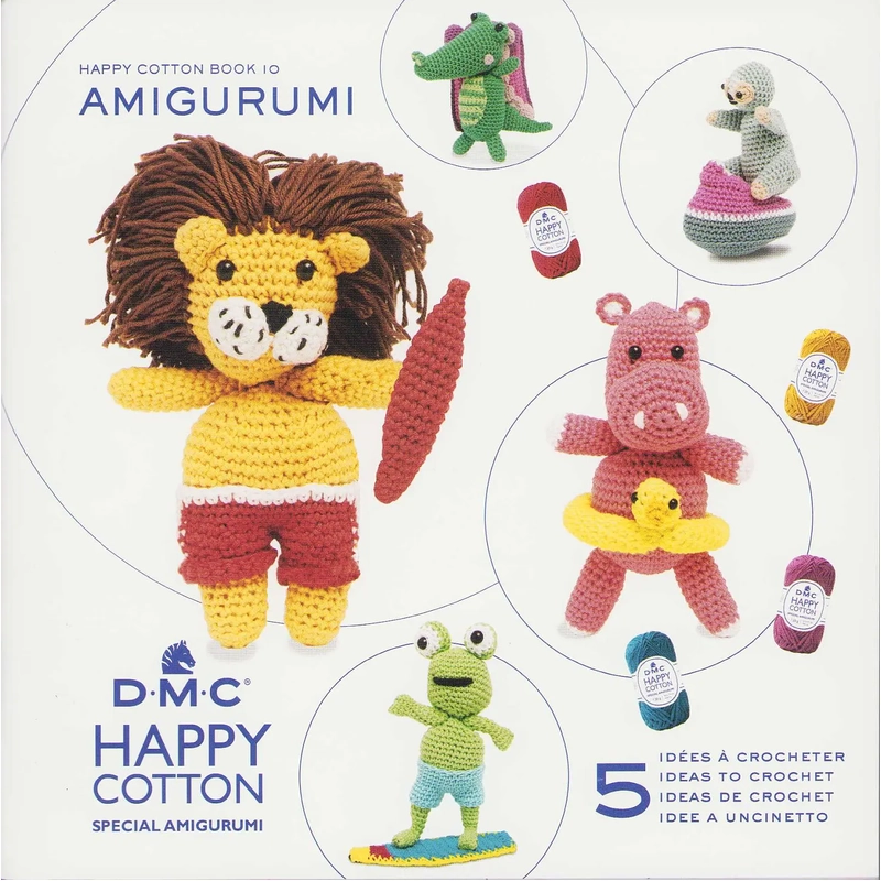 DMC Happy Cotton Book 10, 5 Ideas to Crochet (15738)
