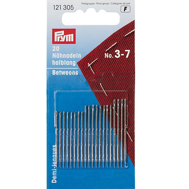 Prym Sewing Needles Betweens, No. 3-7, Assorted