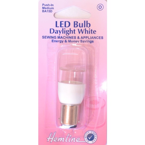 Sewing Machine & Appliance LED Bulb, 22x56mm, SBC Bayonet Medium, 15W, 220V, Type B