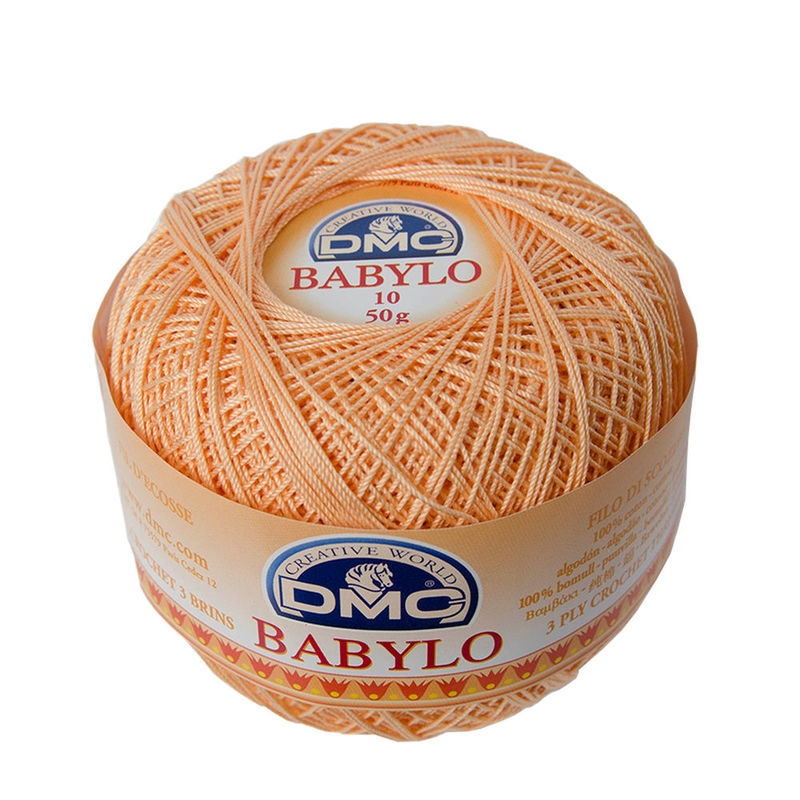 DMC Babylo Size 10, #453 Apricot Crochet Cotton, 50g Ball