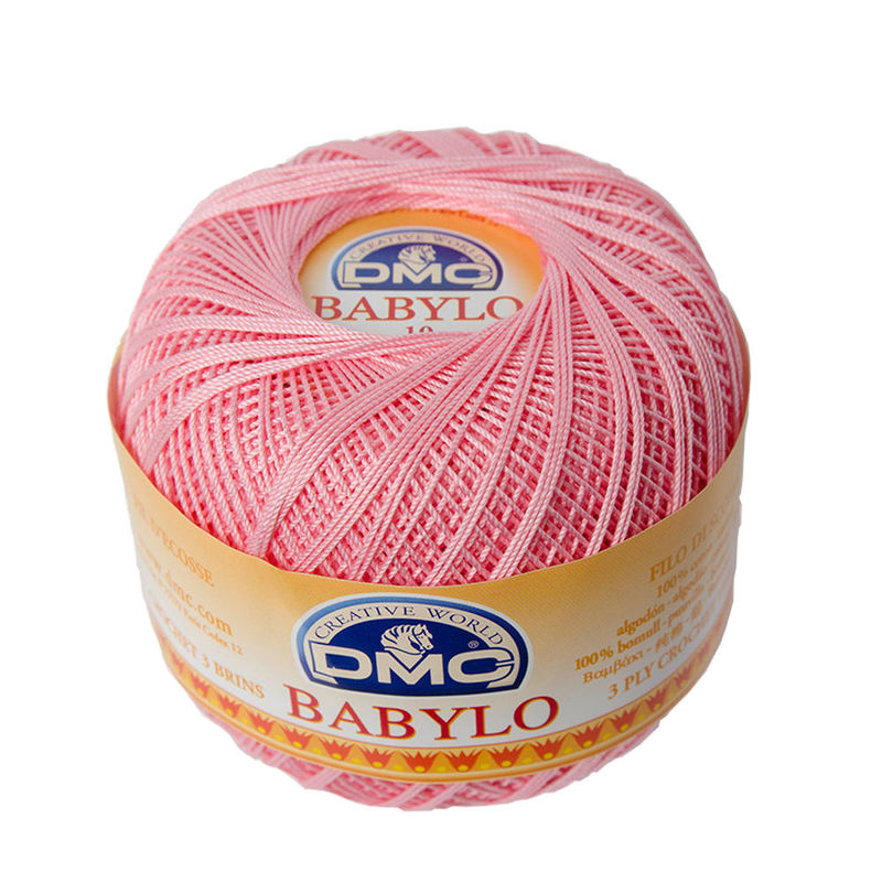 DMC Babylo Size 10, #460 Pink Crochet Cotton, 50g Ball