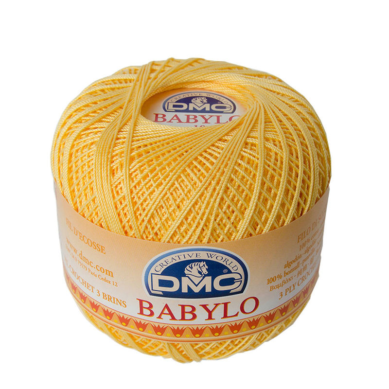 DMC Babylo Size 10, #743 Golden Yellow Crochet Cotton, 50g Ball