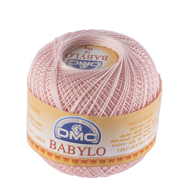 DMC Babylo Size 10, #818 Baby Pink Crochet Cotton, 50g Ball
