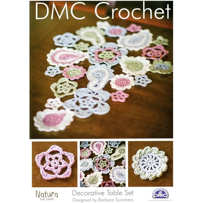 DMC Crochet Pattern Decorative Table Set 14895L/2 Leaflet