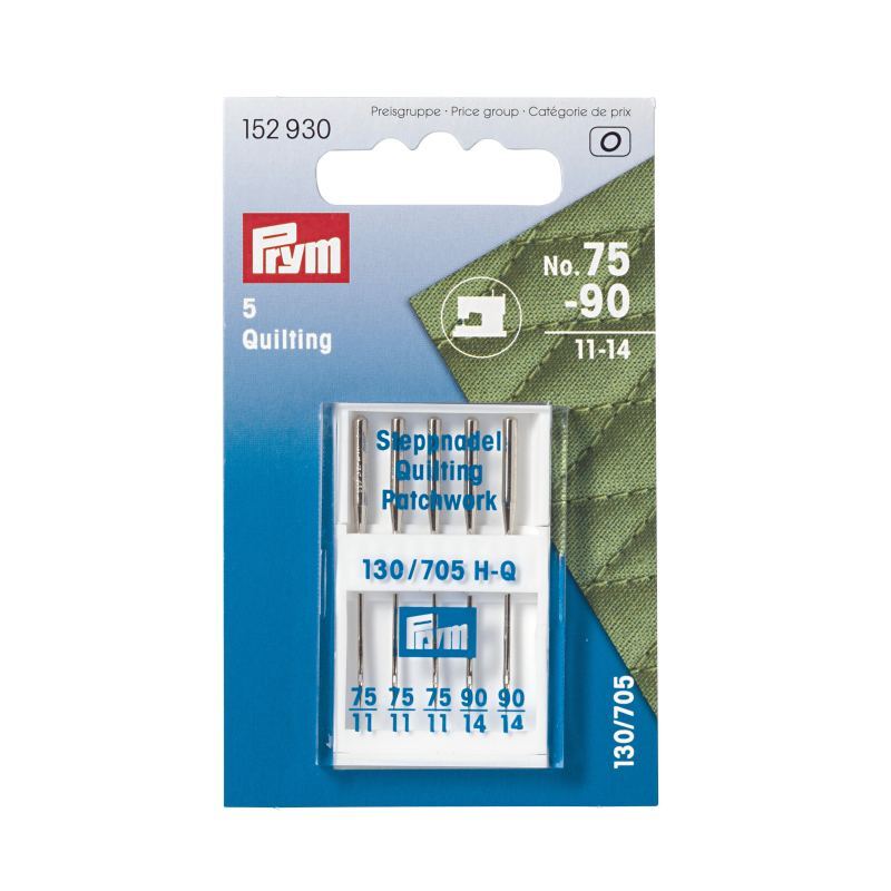 Quilting Sewing Machine Needles, Sizes 75 & 90 by Prym