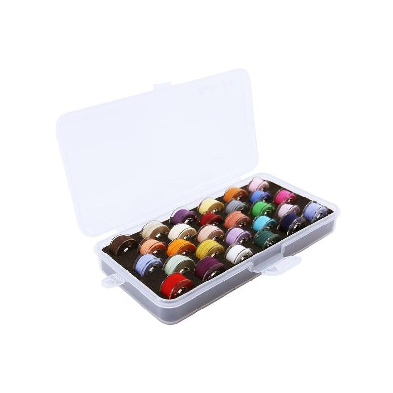 Hemline Gold Bobbin Box, Holds 28 Machine Bobbins Securely