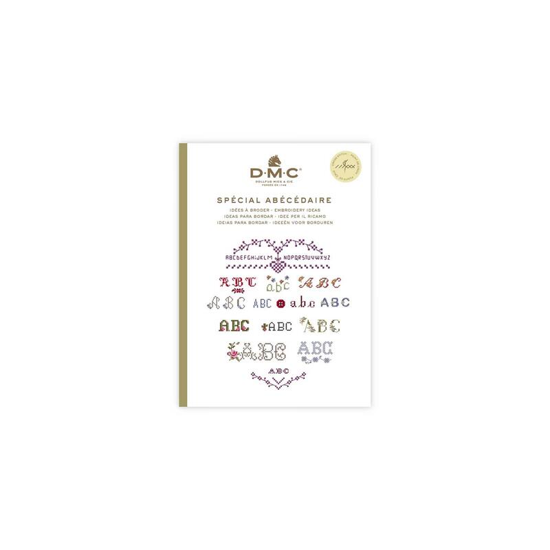 DMC Mini Book, Alphabet Cross-stitch Embroidery Collection Booklet 15626A