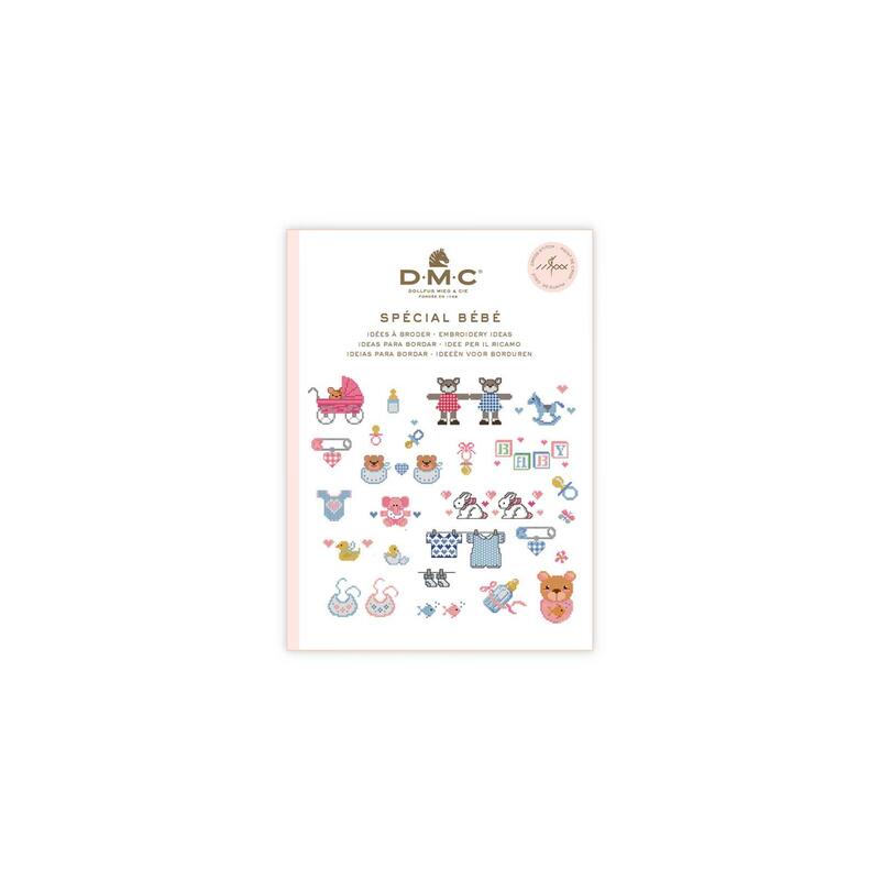 DMC Mini Book, Baby Themed Cross-stitch Embroidery Collection Booklet 15626B