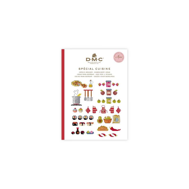 DMC Mini Book, Kitchen Themed Cross-stitch Embroidery Collection Booklet 15626C