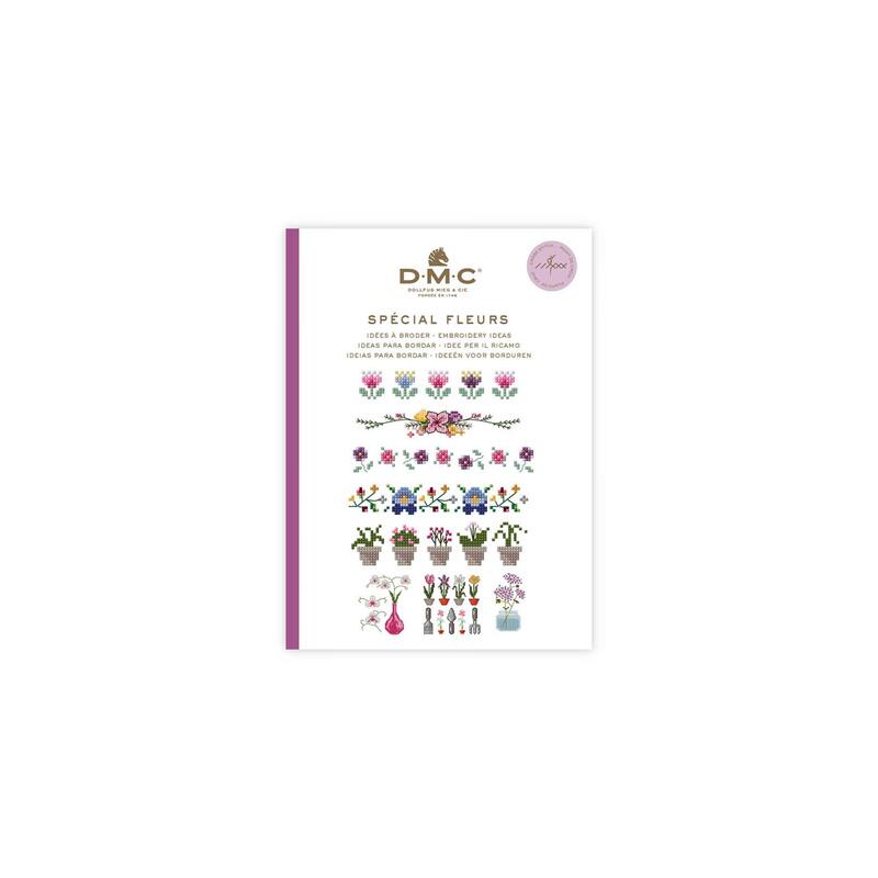 DMC Mini Book, Flower Themed Cross-stitch Embroidery Collection Booklet 15626F