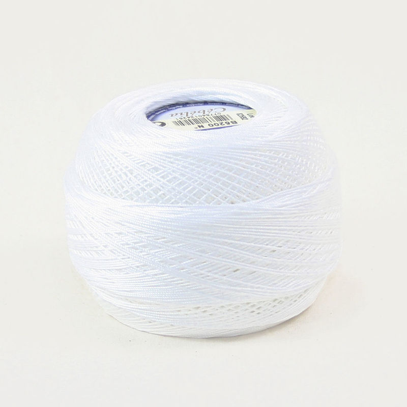 DMC Cebelia 20, #B5200 Snow White, Combed Cotton Crochet Thread 50g