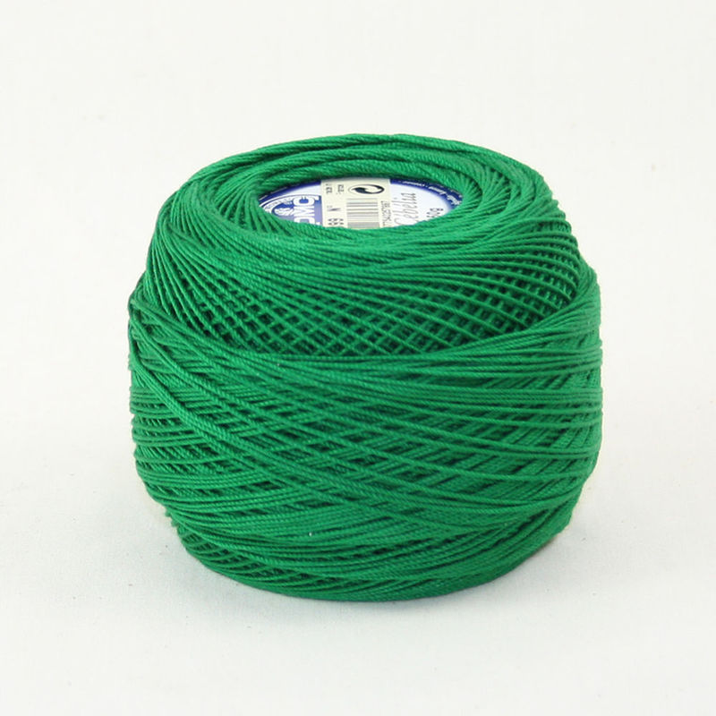 DMC Cebelia 10, #699 Green, Combed Cotton Crochet Thread 50g