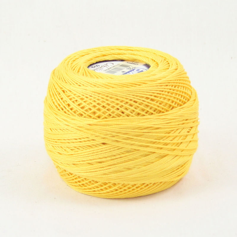 DMC Cebelia 20, #726 Light Topaz, Combed Cotton Crochet Thread 50g
