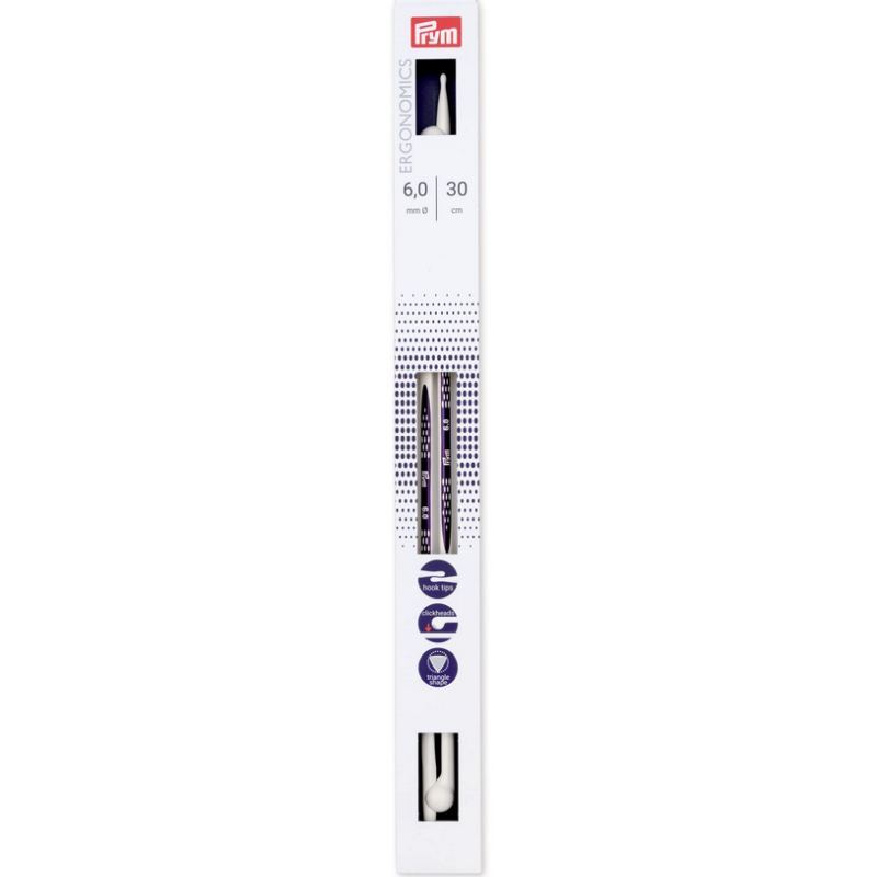 Single-Pointed Knitting Needles 30cm x 6.00mm by Prym.Ergonomics