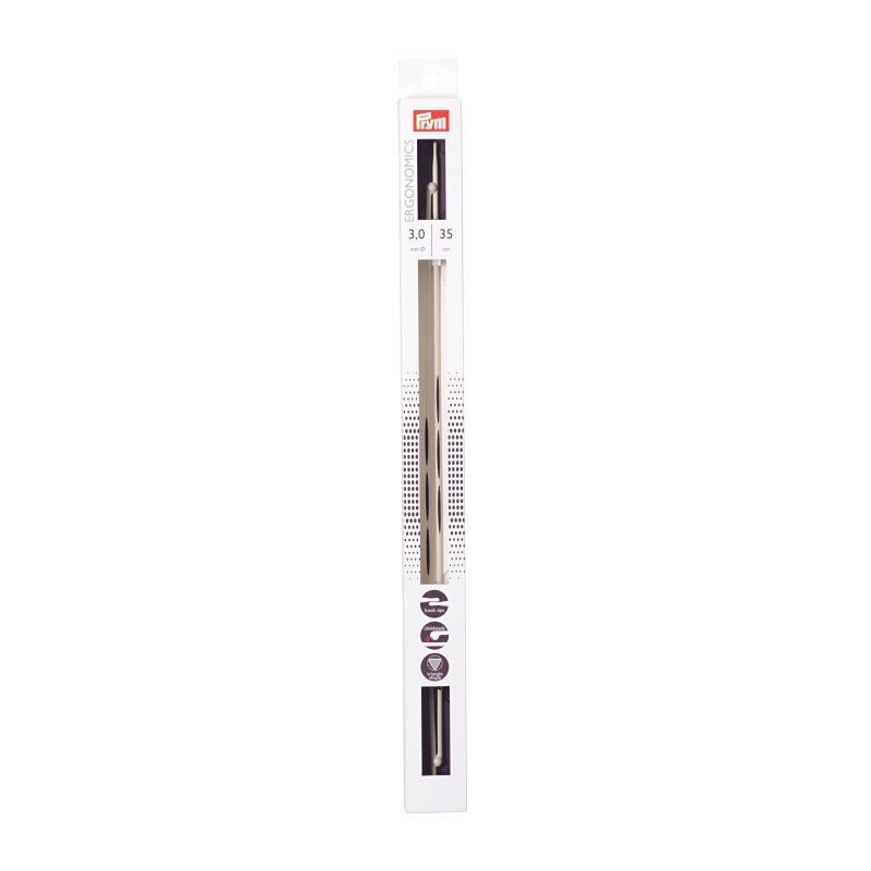 Single-Pointed Knitting Needles 35cm x 3.00mm by Prym.Ergonomics